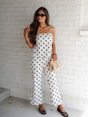 These Three Boutique Remi Polka Dot Pants Set